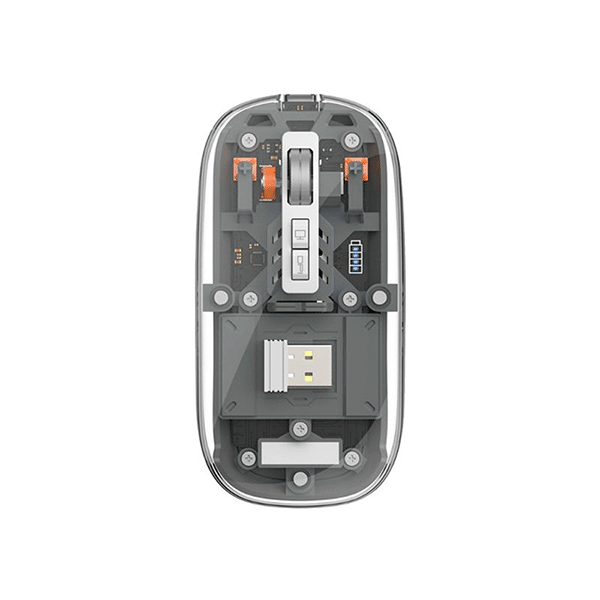 WIWU WM105 Crystal wireless Mouse Dual bluetooth+ 2.4G