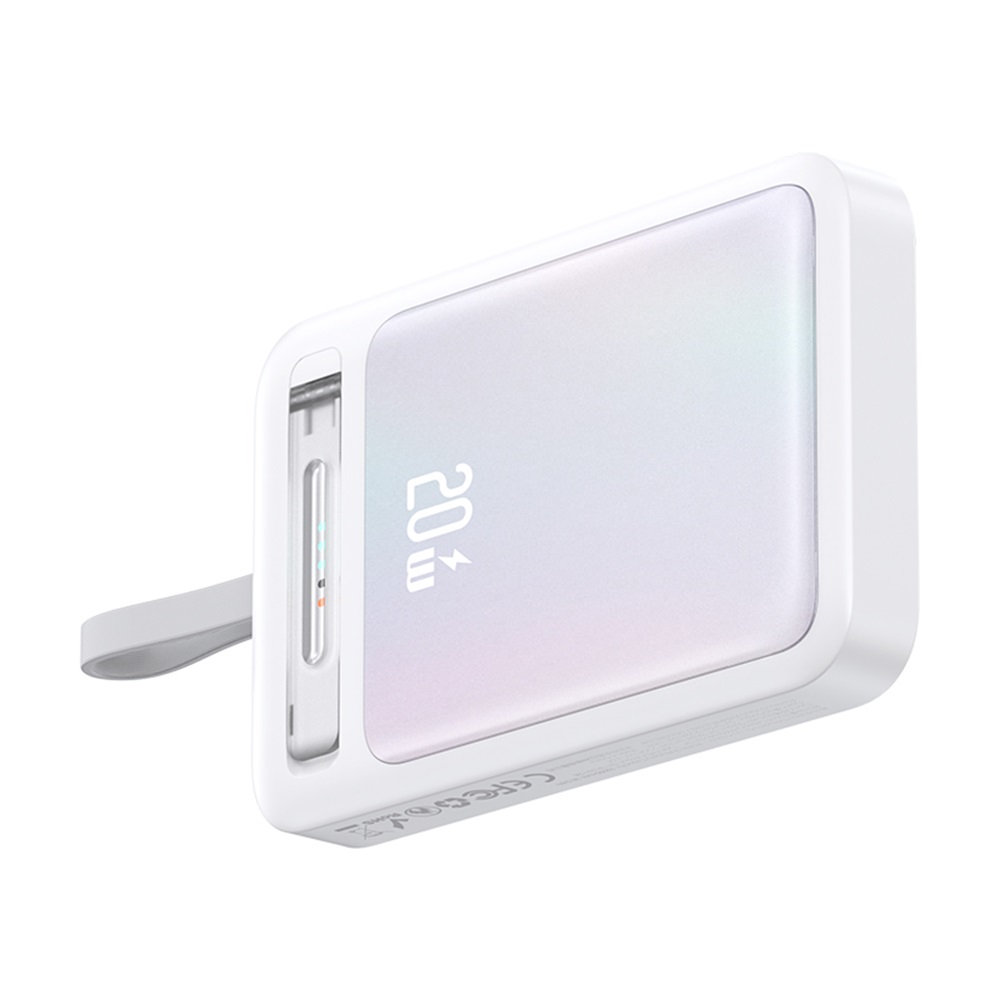 USAMS US-CD219 Magnetic Wireless Fast Charging Power Bank With Type-C Cable & Bracket --XM Series 10000mAh